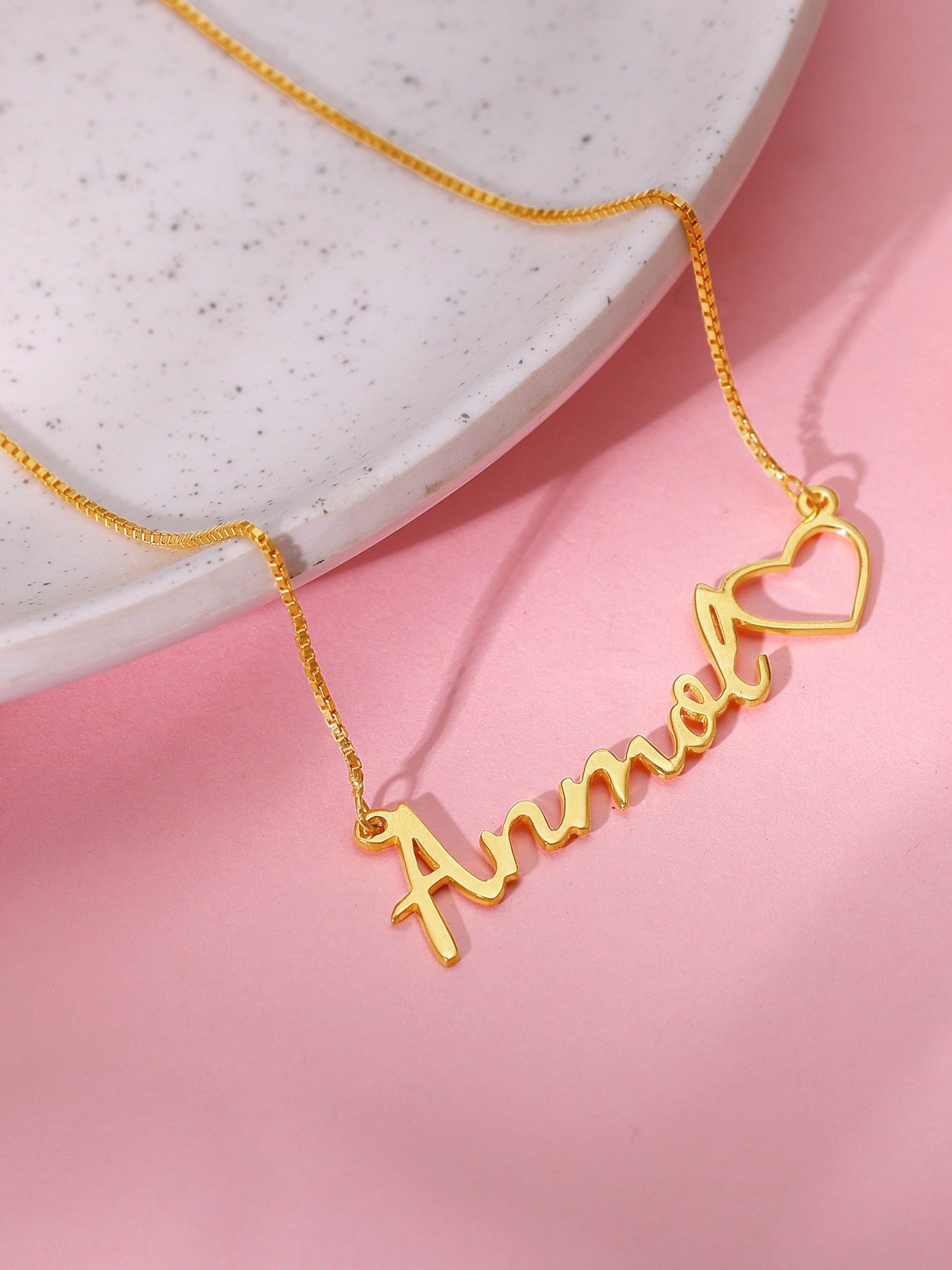Golden Personalised Life Partner Pendant