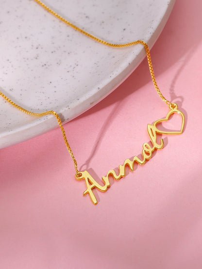 Golden Personalised Life Partner Pendant