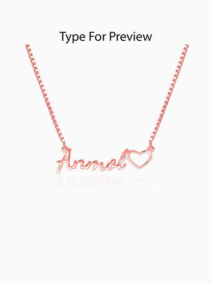 Rose Gold Personalised Life Partner Pendant