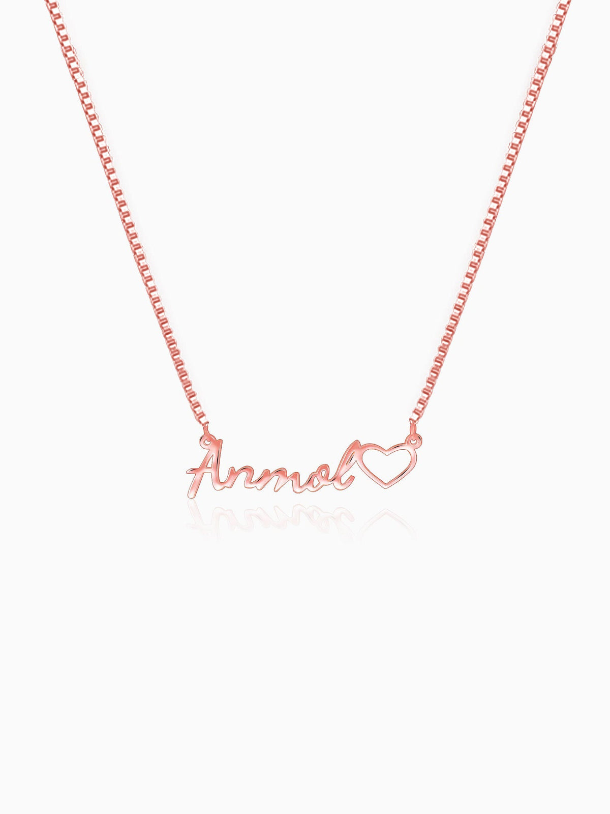 Rose Gold Personalised Life Partner Pendant