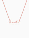 Rose Gold Personalised Life Partner Pendant