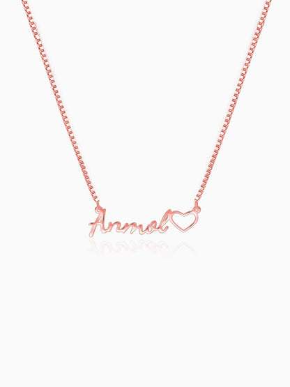 Rose Gold Personalised Life Partner Pendant