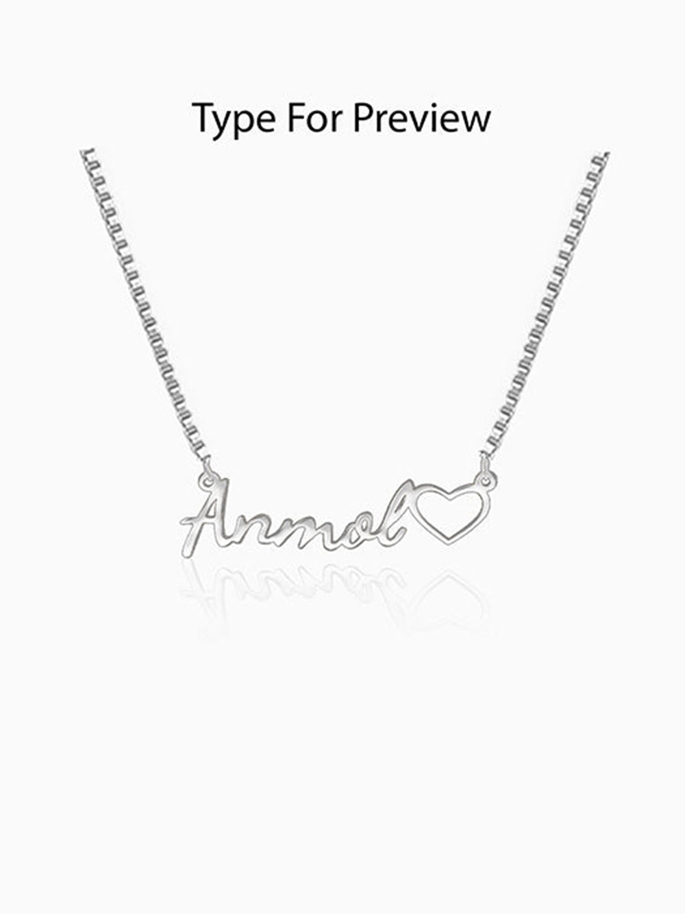 Silver Personalised Life Partner Pendant