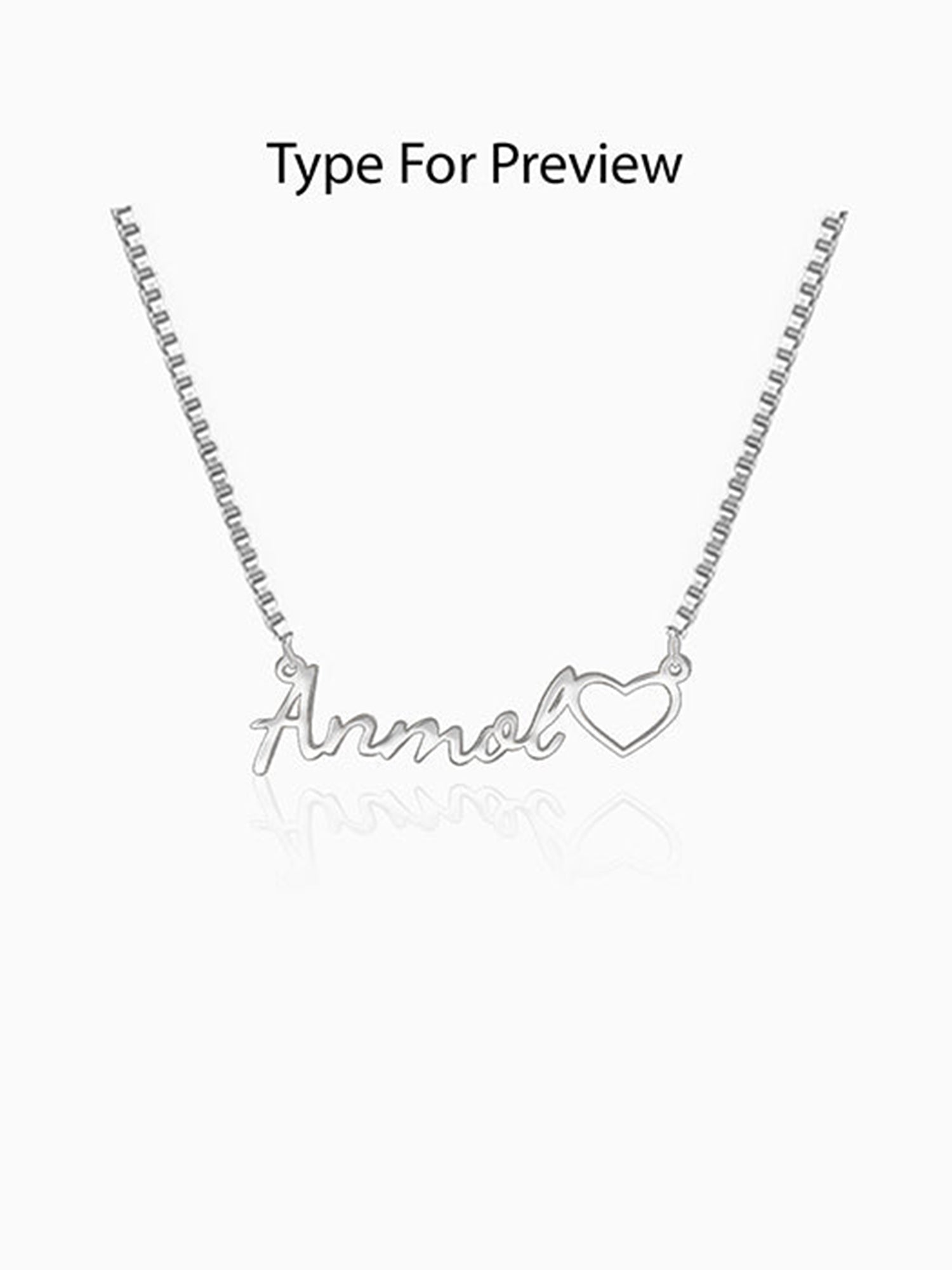 Silver Personalised Life Partner Pendant