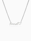 Silver Personalised Life Partner Pendant