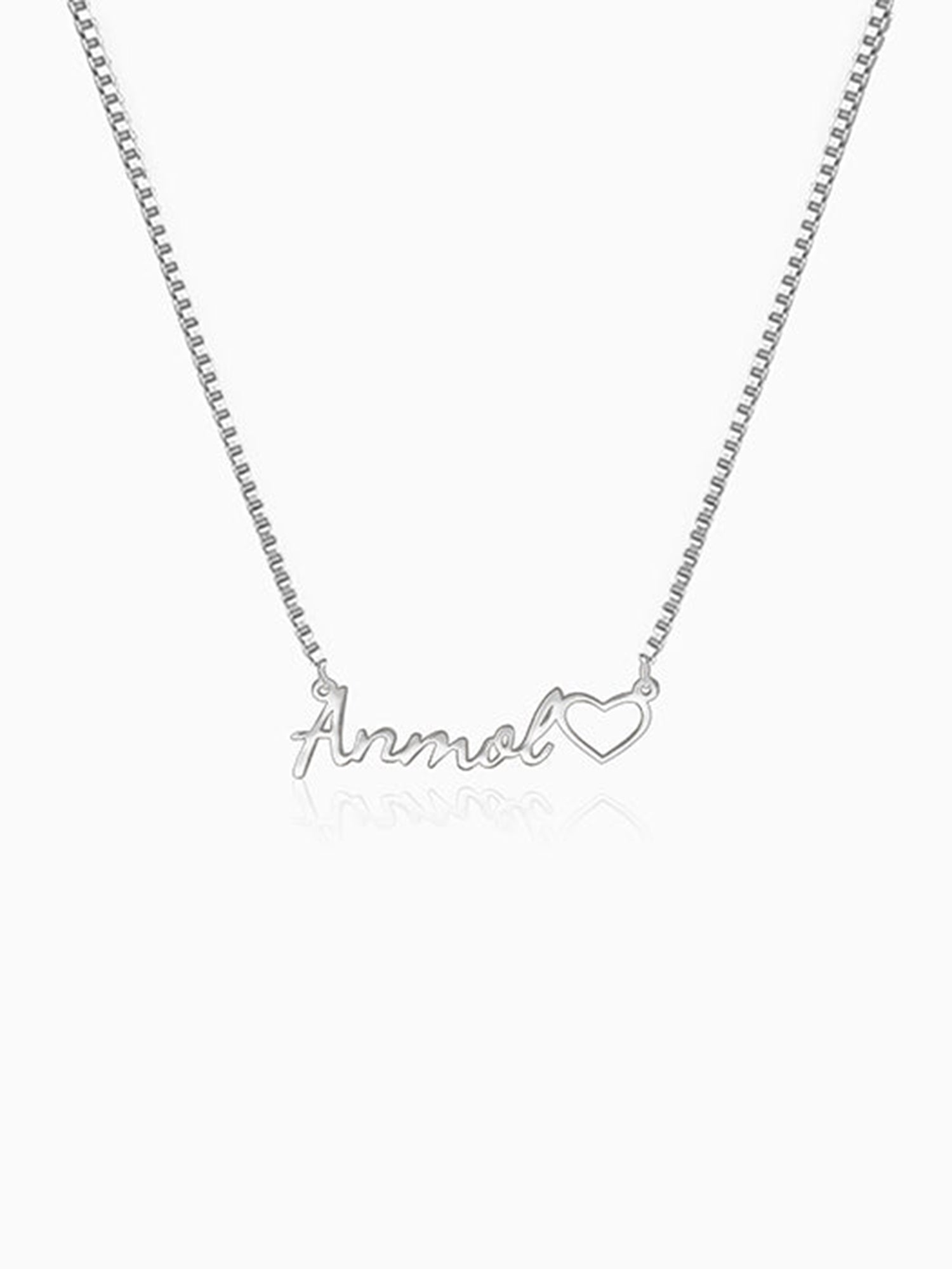 Silver Personalised Life Partner Pendant