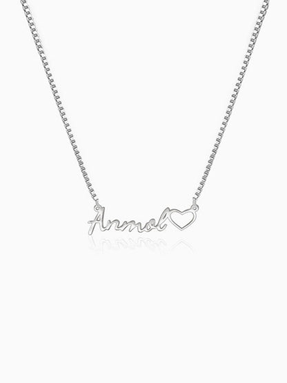 Silver Personalised Life Partner Pendant