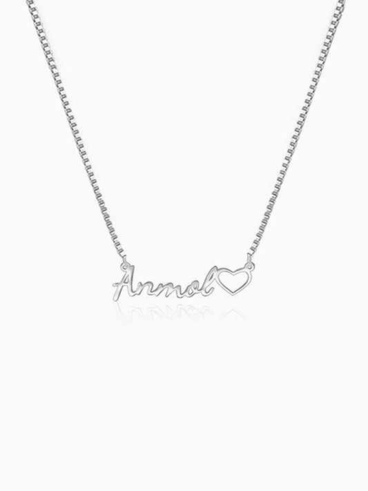 Silver Personalised Life Partner Pendant