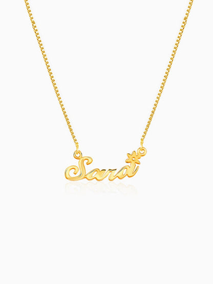 Golden Personalised Self Love Pendant
