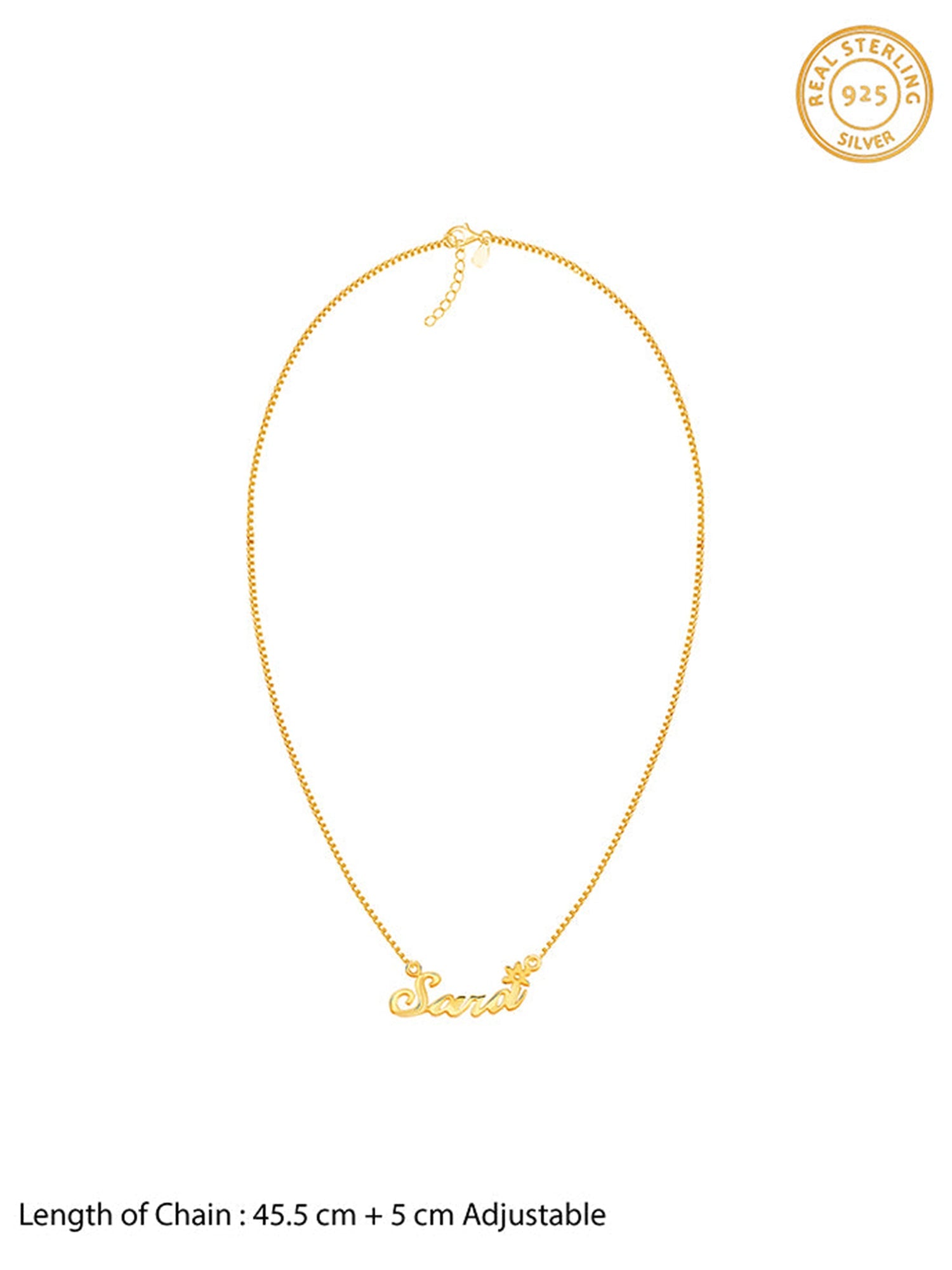 Golden Personalised Self Love Pendant