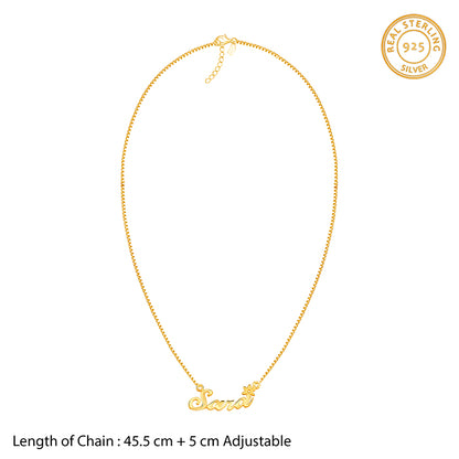 Golden Personalised Self Love Pendant