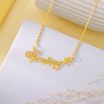 Golden Personalised Self Love Pendant