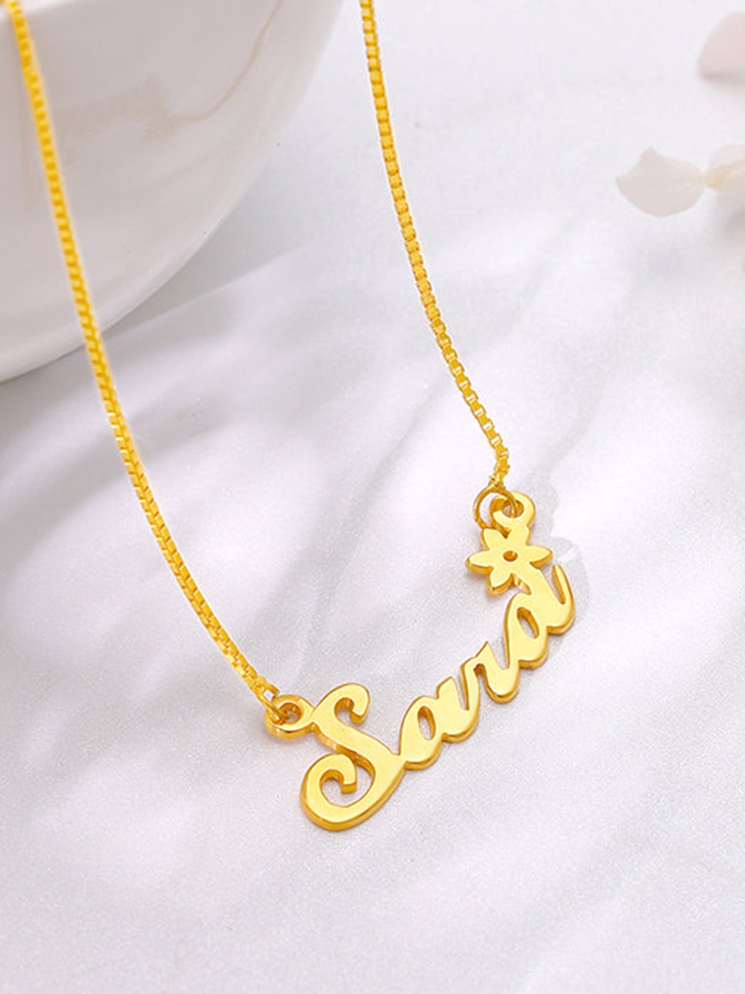 Golden Personalised Self Love Pendant