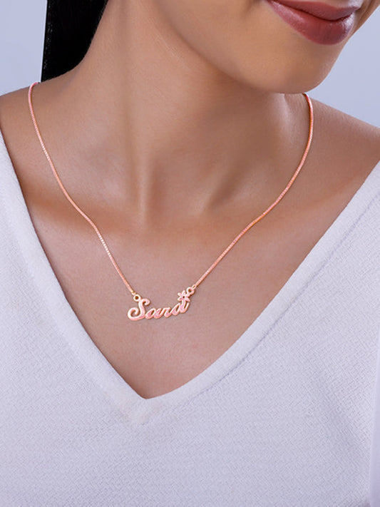 Rose Gold Personalised Self Love Pendant