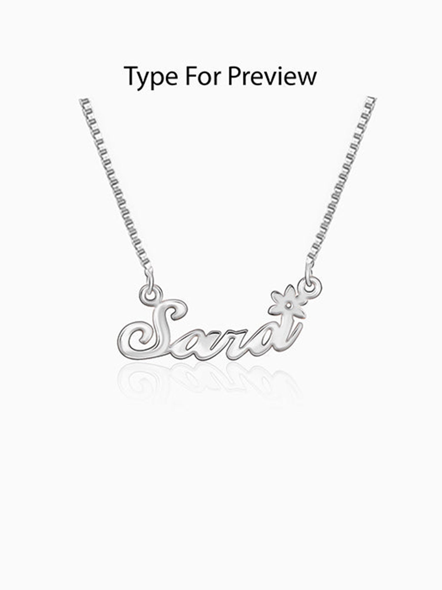 Silver Personalised Self Love Pendant