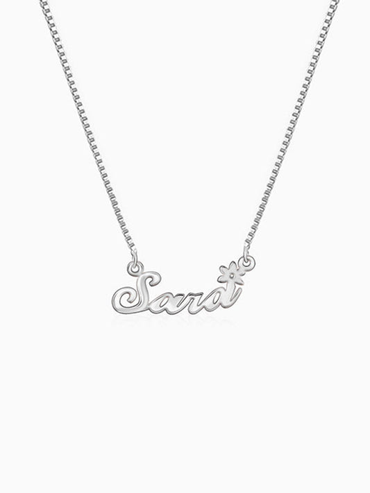 Silver Personalised Self Love Pendant