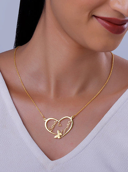 Gold Personalised Forever Yours Pendant