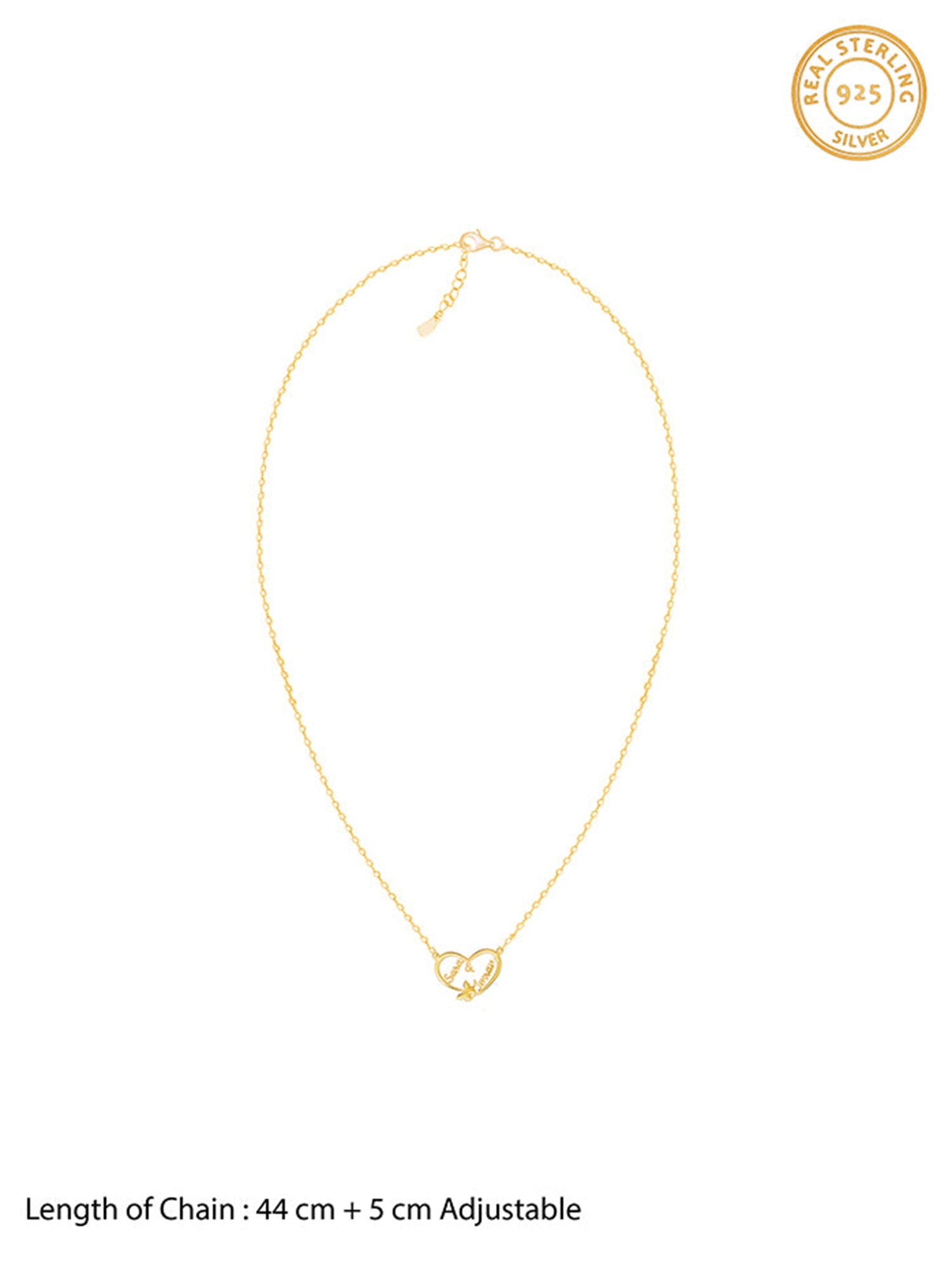 Gold Personalised Forever Yours Pendant