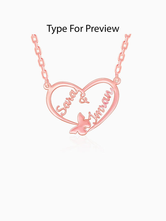 Rose Gold Personalised Forever Yours Pendant