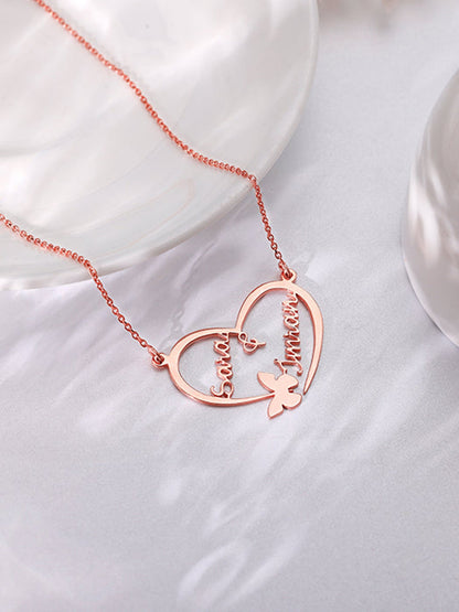 Rose Gold Personalised Forever Yours Pendant