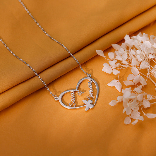 Silver Personalised Forever Yours Pendant