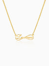 Golden Personalised Infinite Promises Pendant