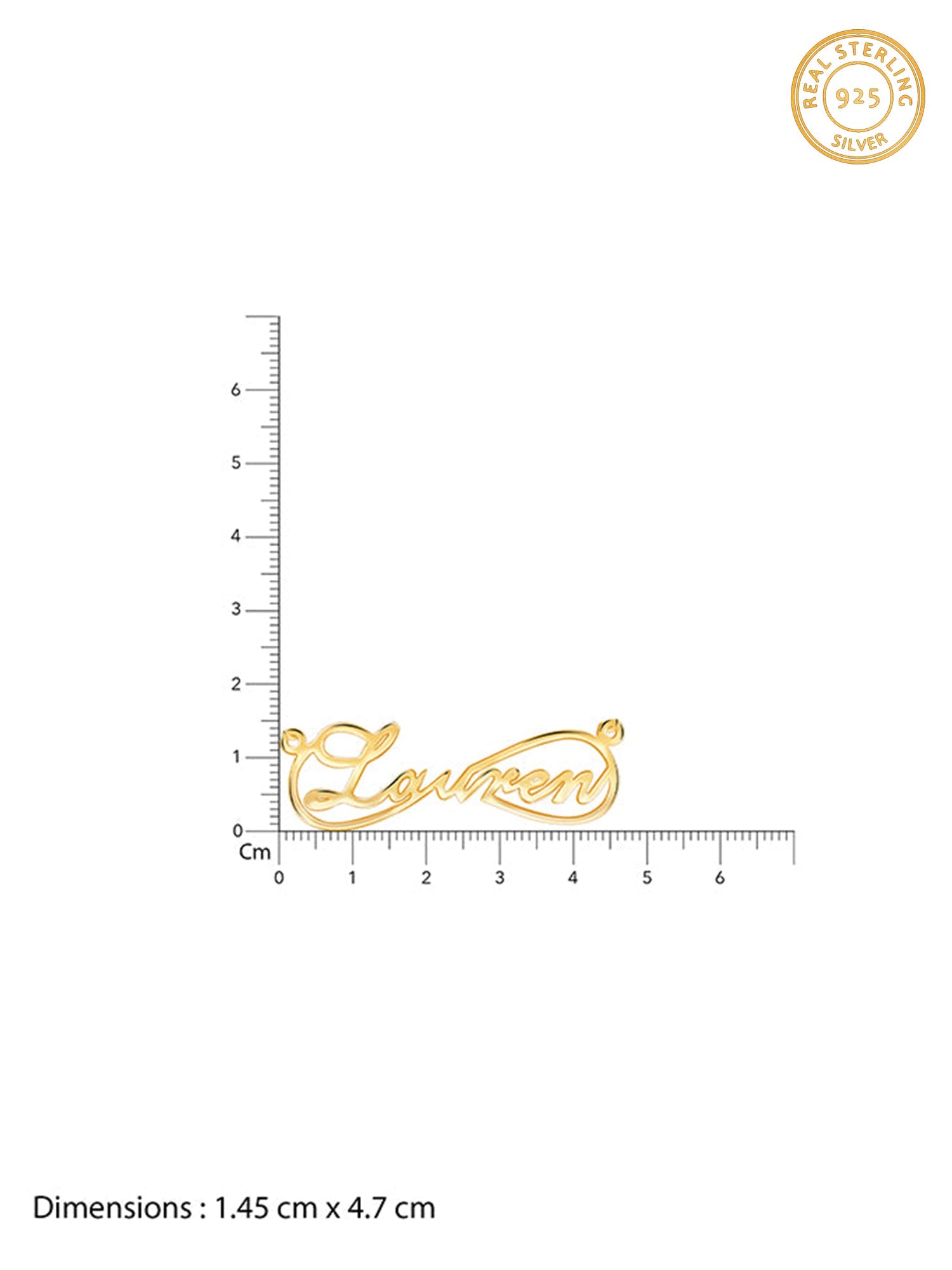 Golden Personalised Infinite Promises Pendant