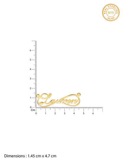Golden Personalised Infinite Promises Pendant