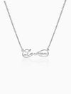 Silver Personalised Infinite Promises Pendant