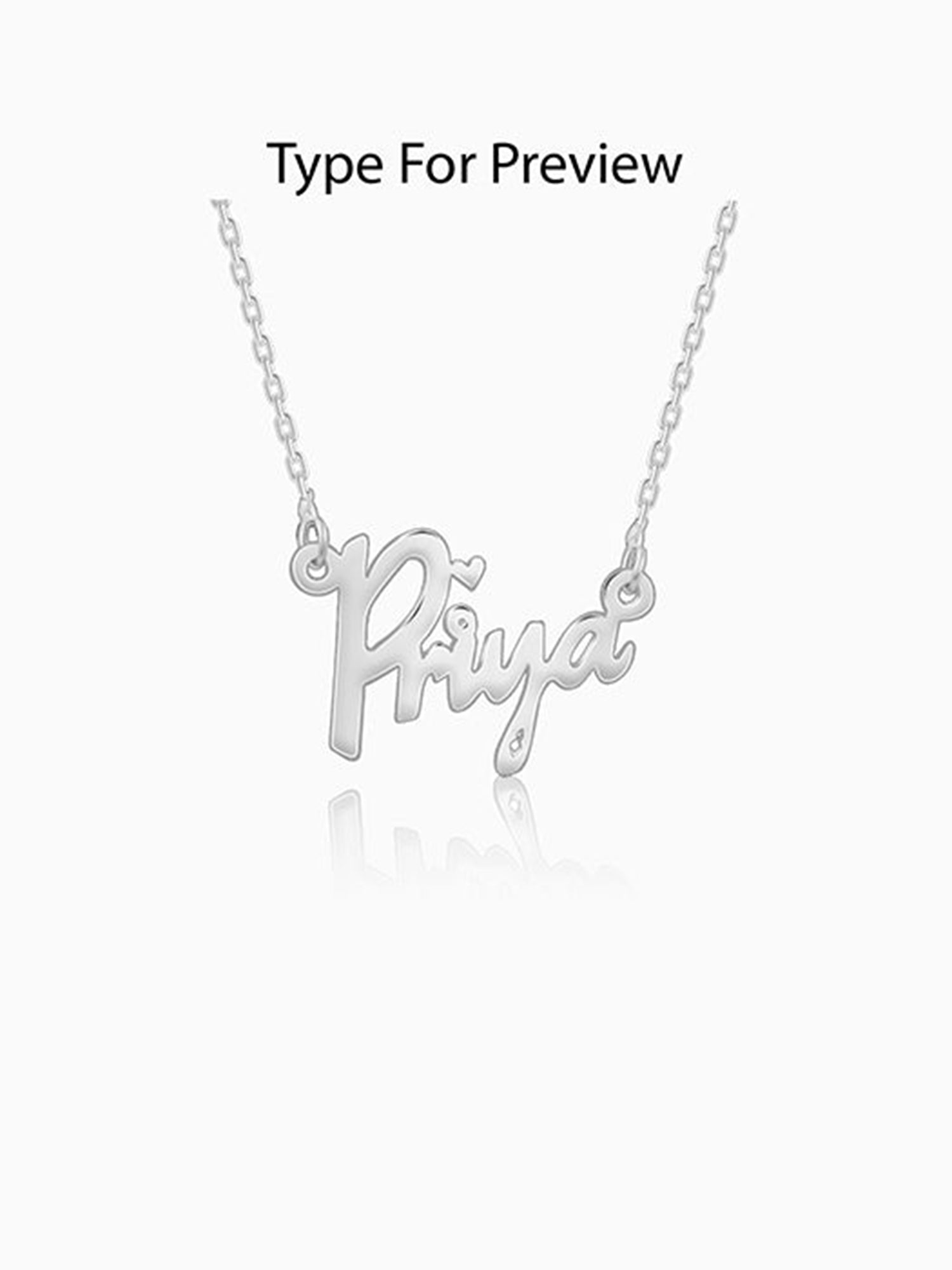 Silver Personalised Pretty Butterfly Necklace