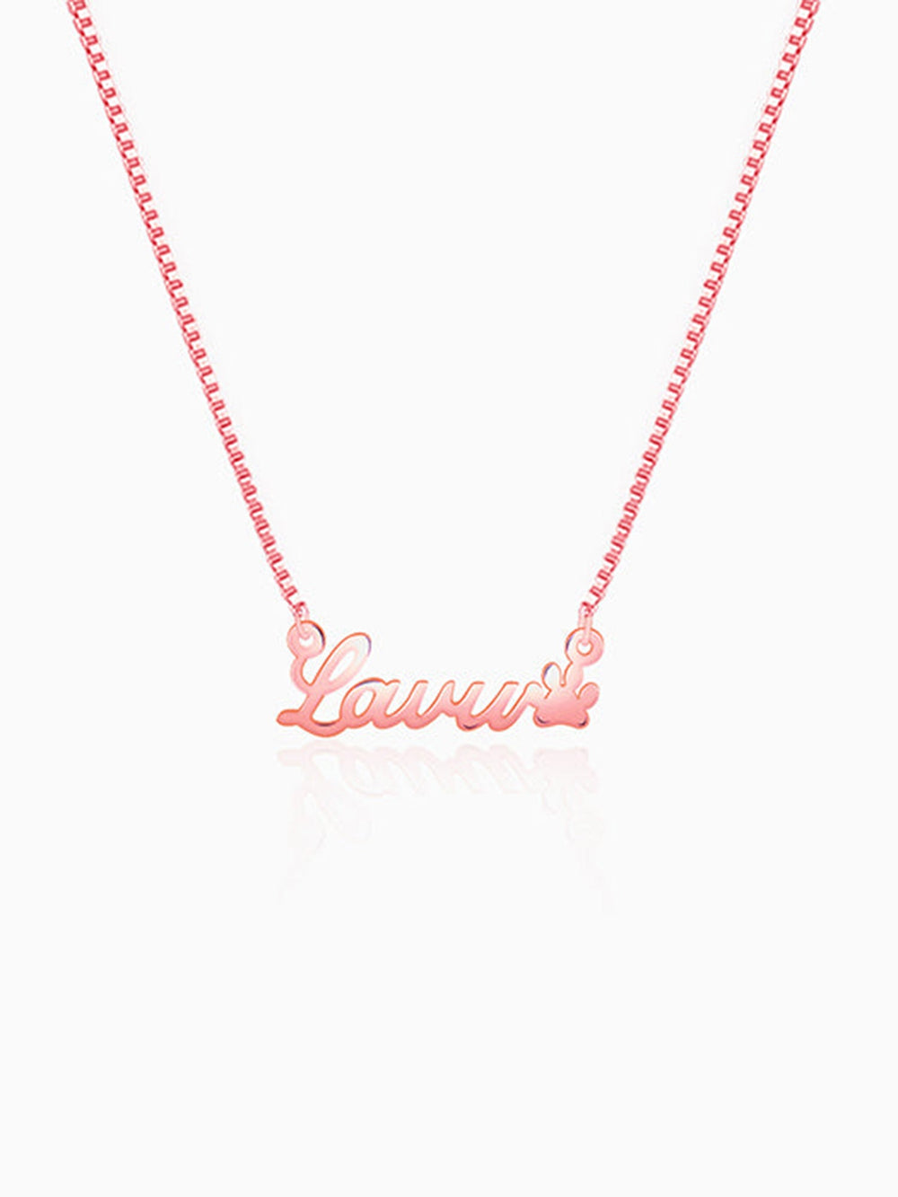 Rose Gold Personalised Dog Lover Necklace