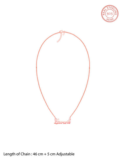 Rose Gold Personalised Dog Lover Necklace
