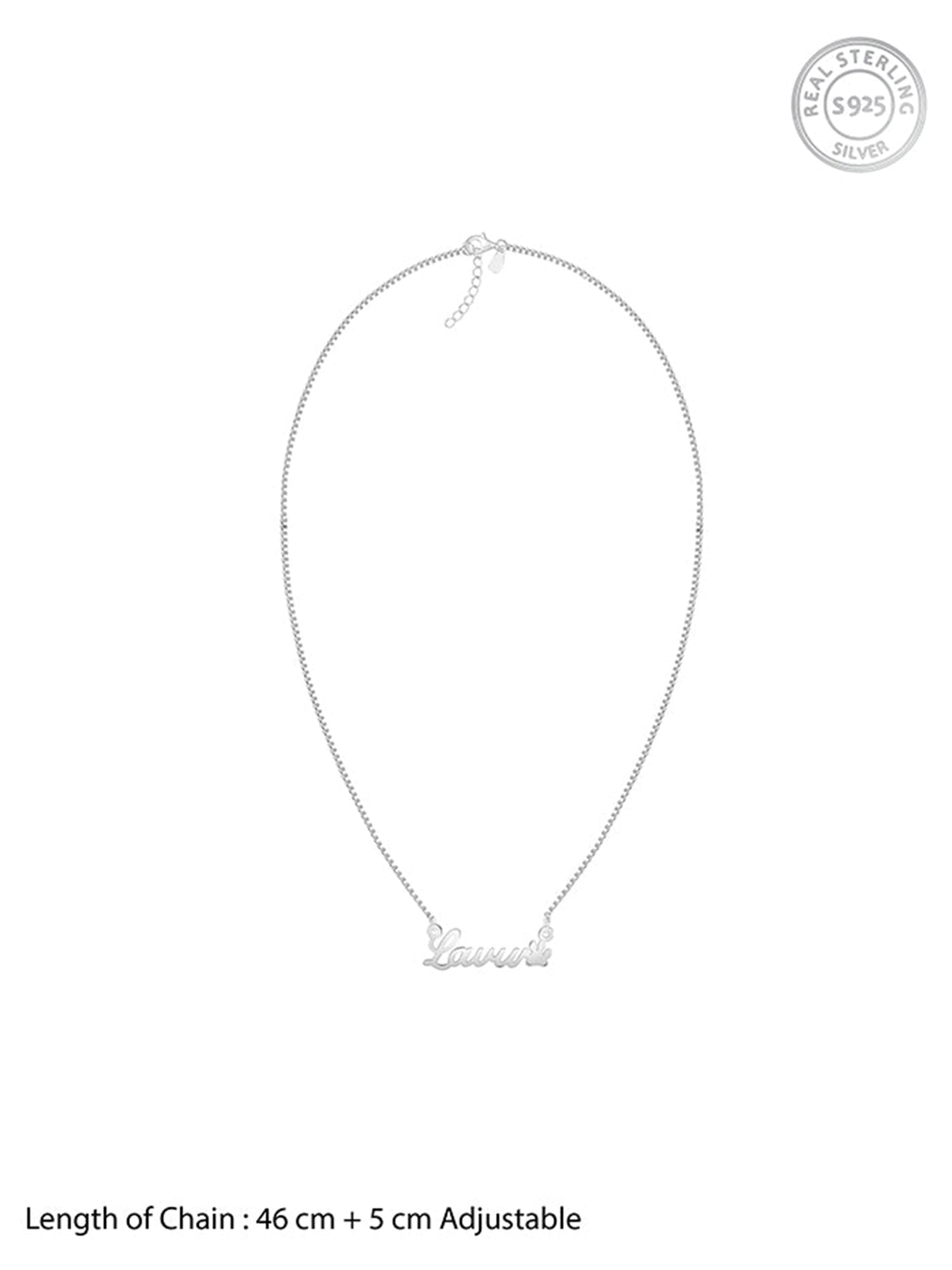 Silver Personalised Dog Lover Necklace