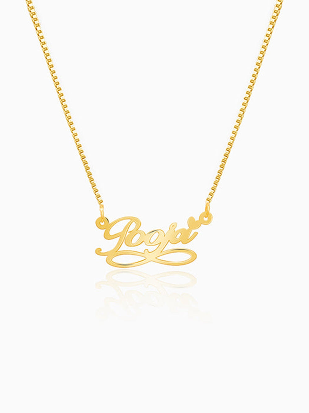 Golden Personalised Infinite Moments Necklace