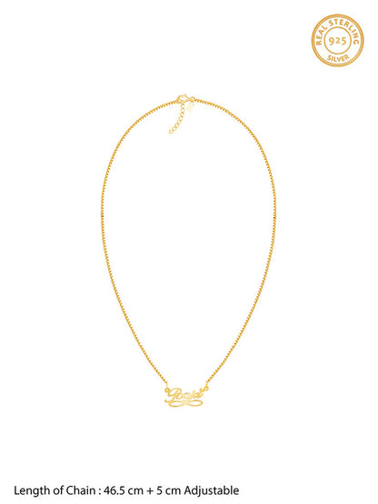 Golden Personalised Infinite Moments Necklace