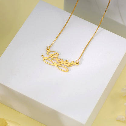 Golden Personalised Infinite Moments Necklace