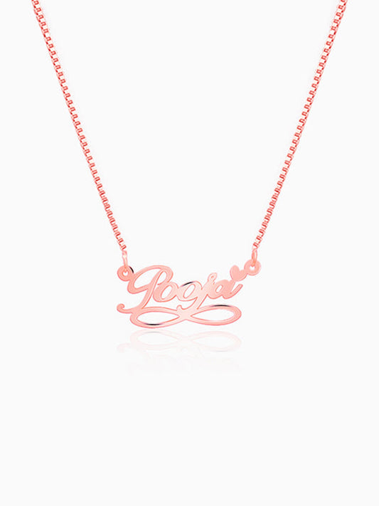 Rose Gold Personalised Infinite Moments Necklace
