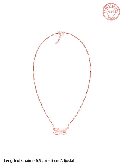 Rose Gold Personalised Infinite Moments Necklace