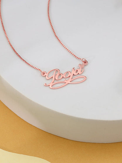 Rose Gold Personalised Infinite Moments Necklace