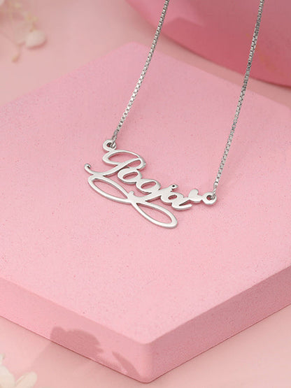 Silver Personalised Infinite Moments Necklace
