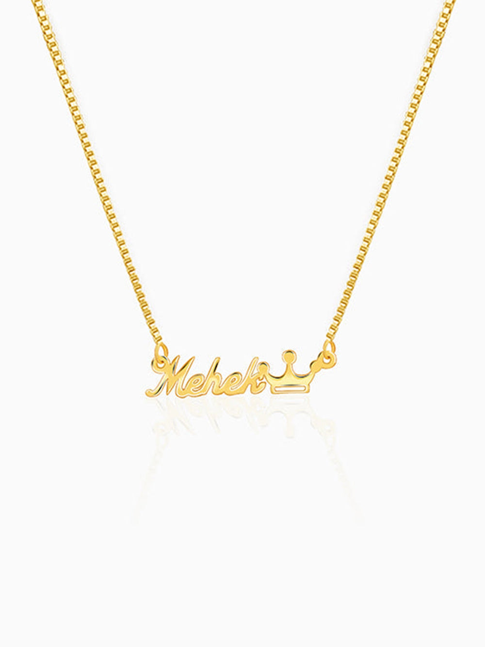 Golden Personalised Queen Necklace