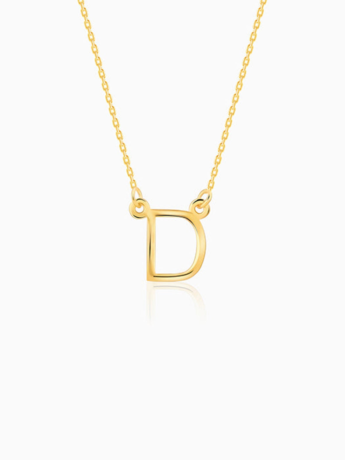Golden Personalised Initial Necklace