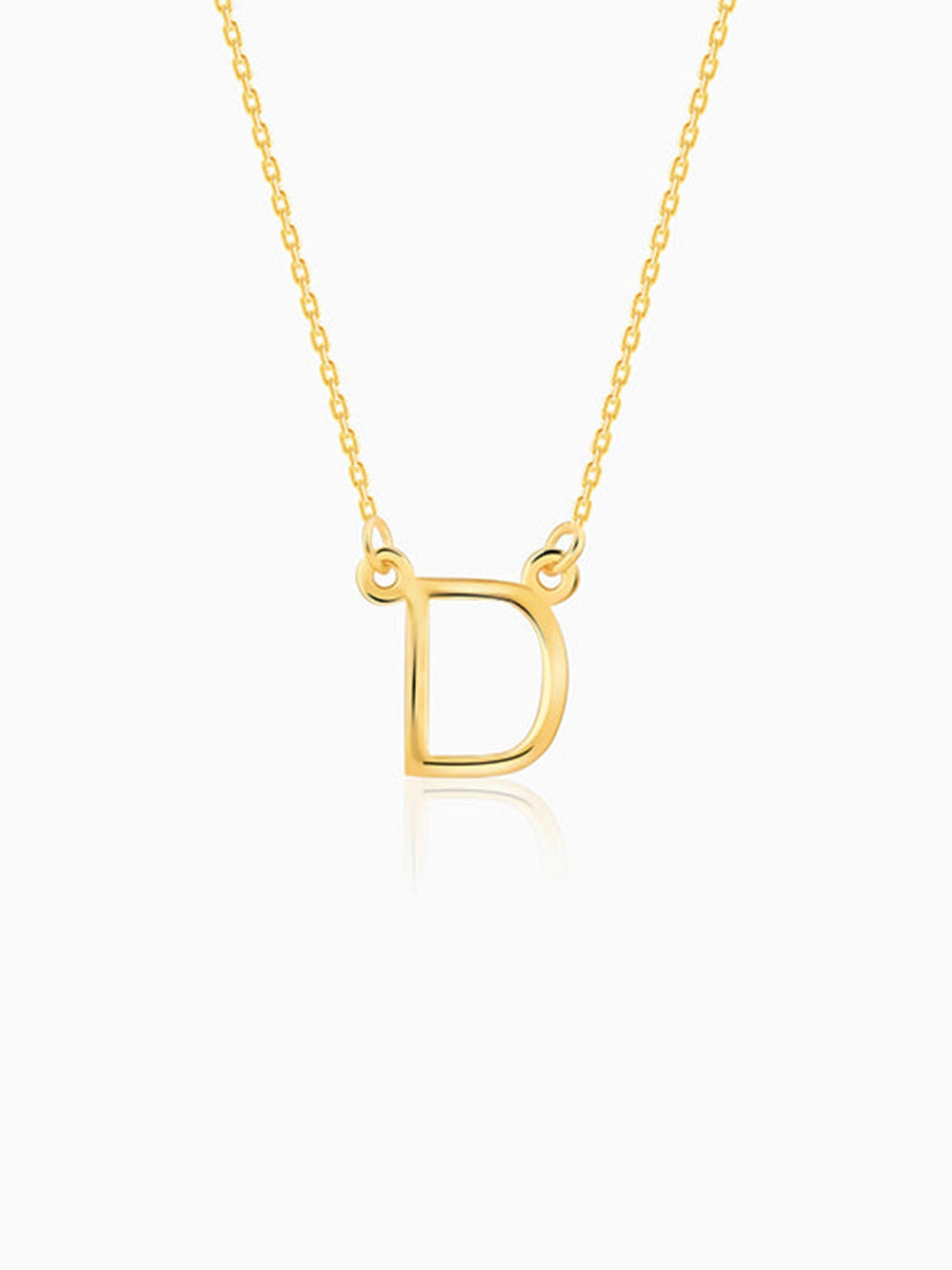 Golden Personalised Initial Necklace