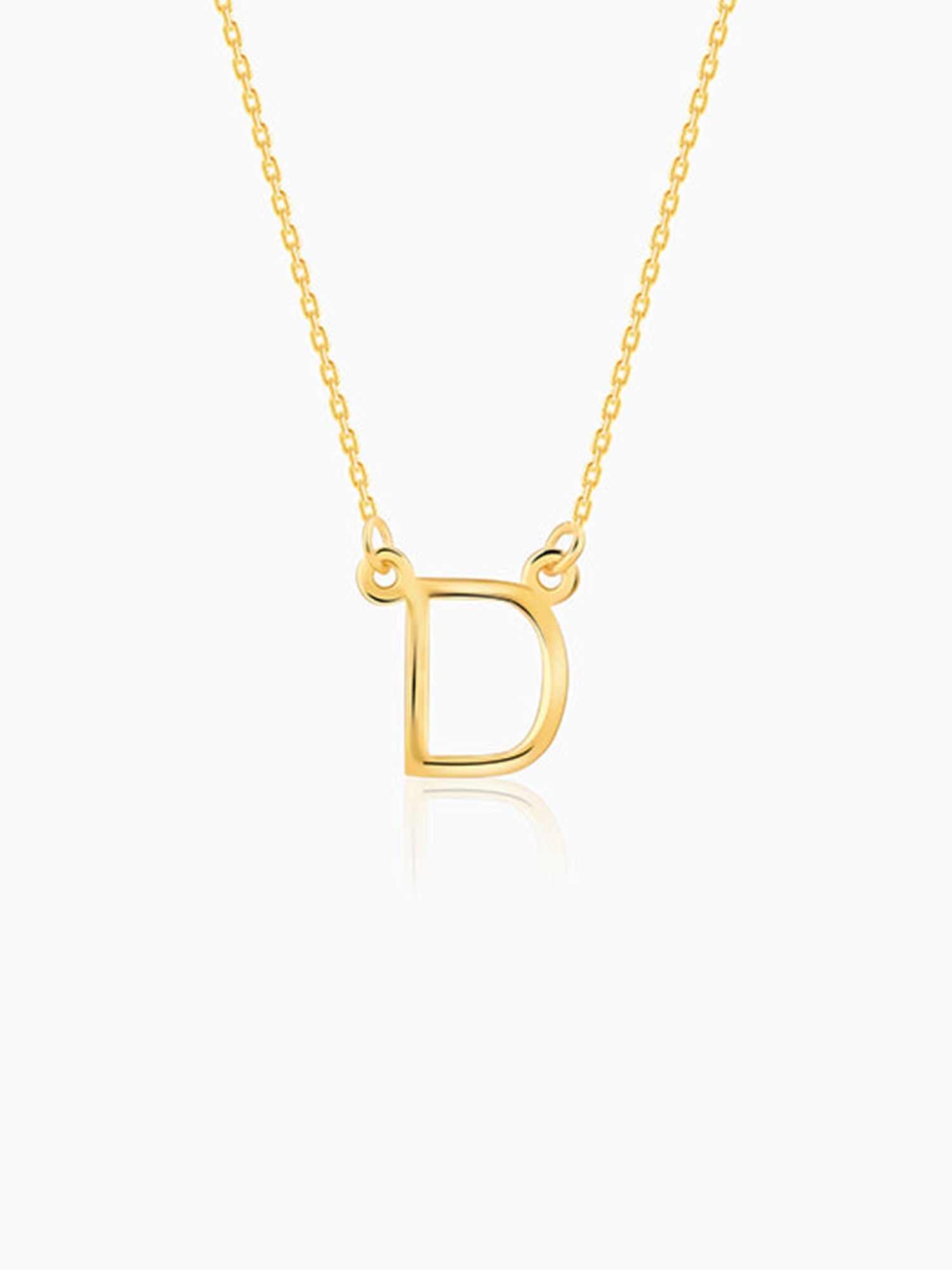Golden Personalised Initial Necklace