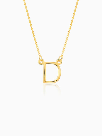 Golden Personalised Initial Necklace