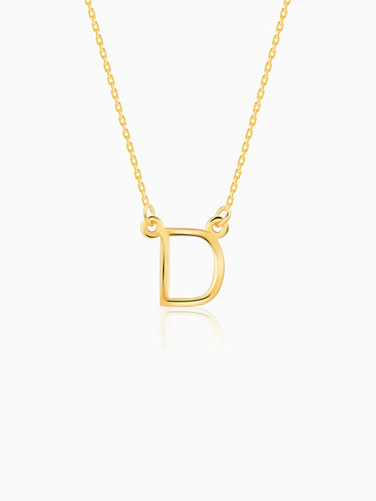 Golden Personalised Initial Necklace
