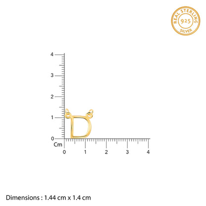 Golden Personalised Initial Necklace