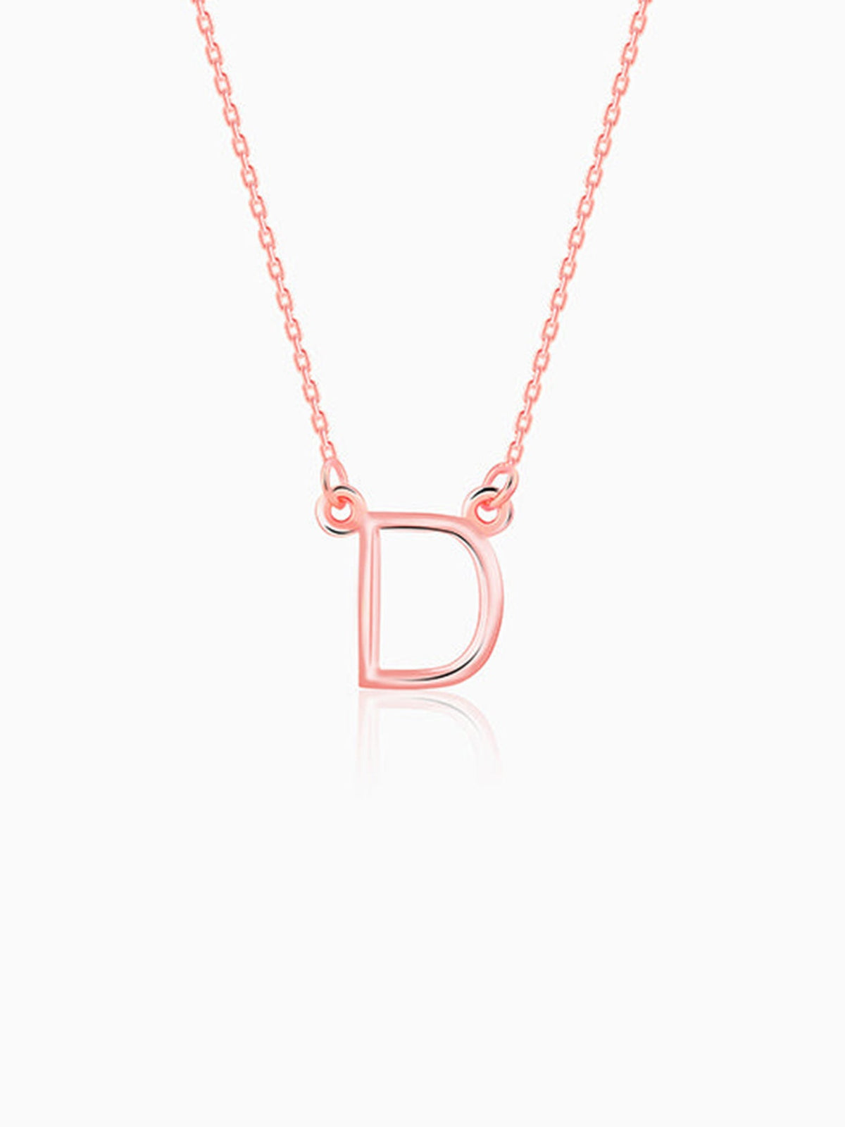 Rose Gold Personalised Initial Necklace