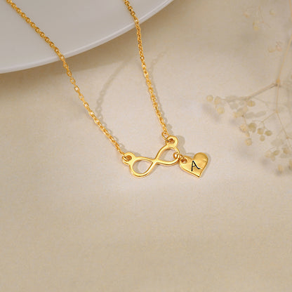 Golden Personalised Endless Echo Necklace