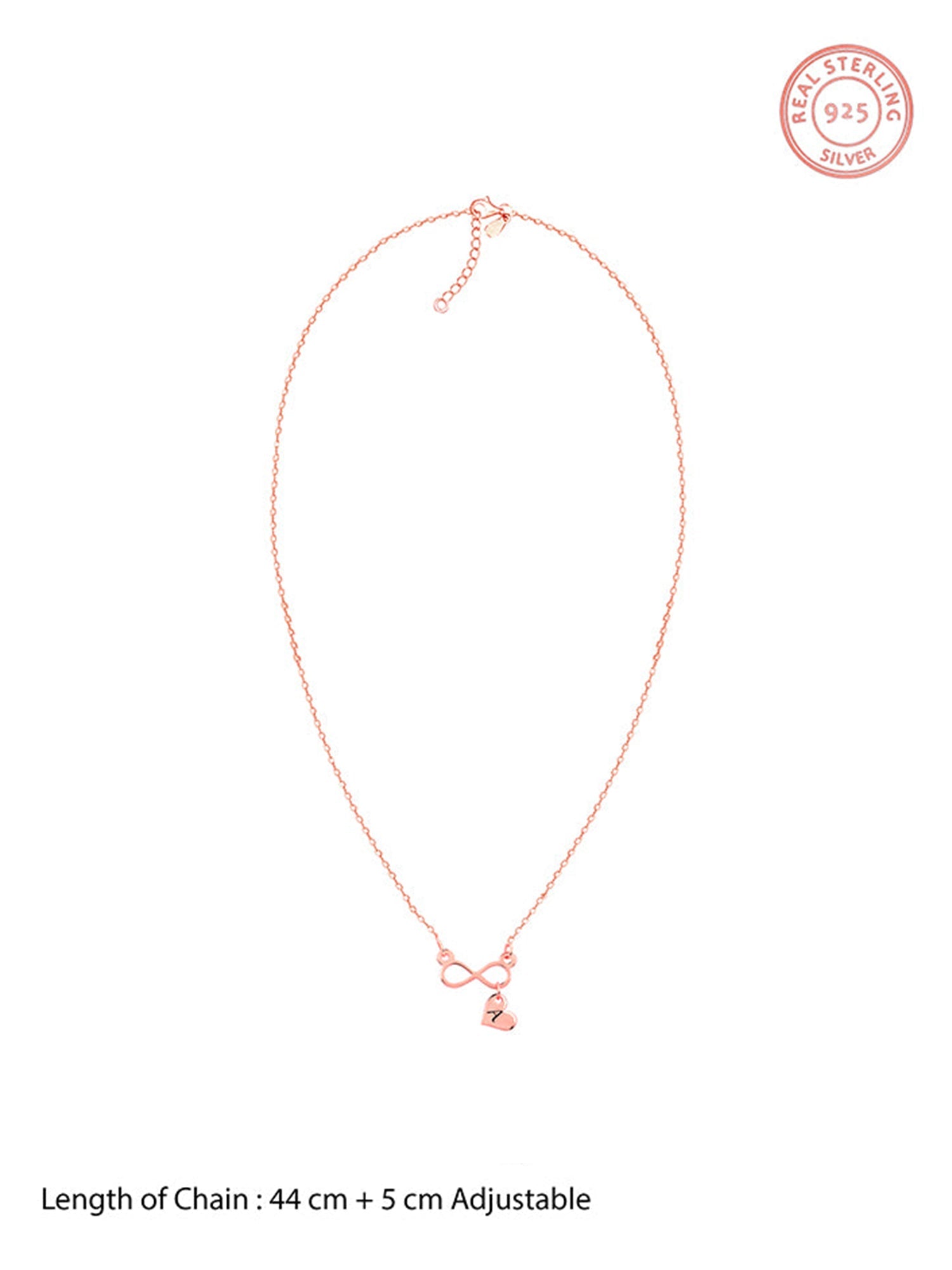 Rose Gold Personalised Endless Echo Necklace